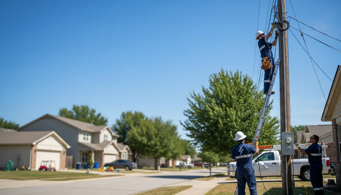 Residential electrician providing installation services in Ardmore, AL